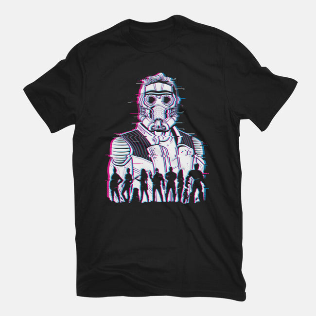 Guardians Glitched-Womens-Fitted-Tee-danielmorris1993