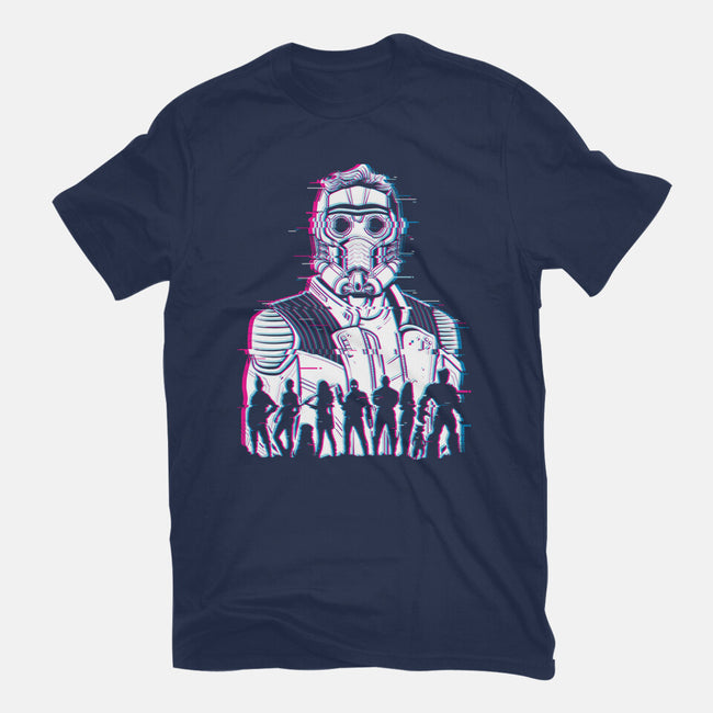 Guardians Glitched-Womens-Fitted-Tee-danielmorris1993