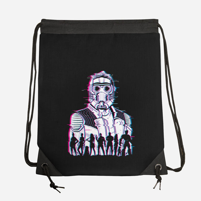 Guardians Glitched-None-Drawstring-Bag-danielmorris1993