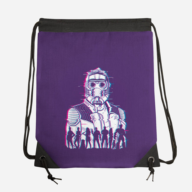 Guardians Glitched-None-Drawstring-Bag-danielmorris1993