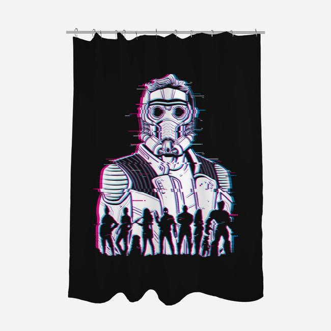 Guardians Glitched-None-Polyester-Shower Curtain-danielmorris1993