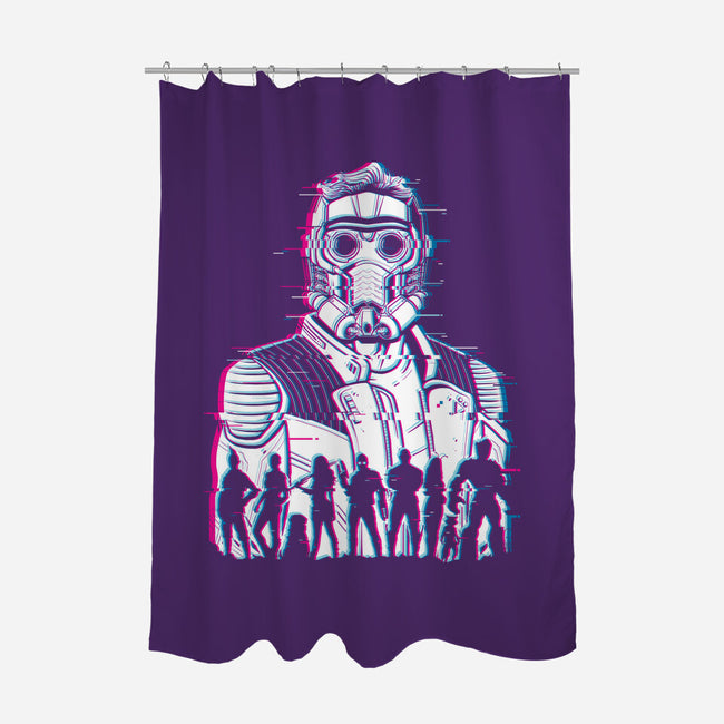Guardians Glitched-None-Polyester-Shower Curtain-danielmorris1993