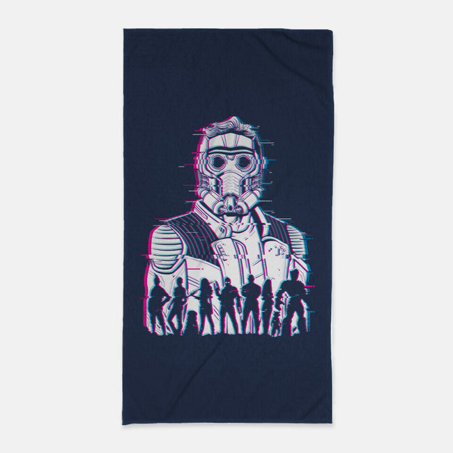 Guardians Glitched-None-Beach-Towel-danielmorris1993