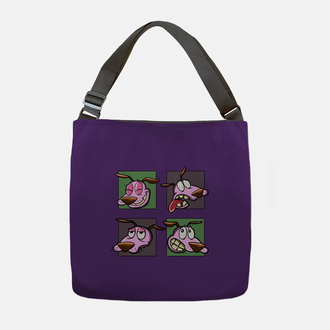Faces Of Dog-None-Adjustable Tote-Bag-nickzzarto