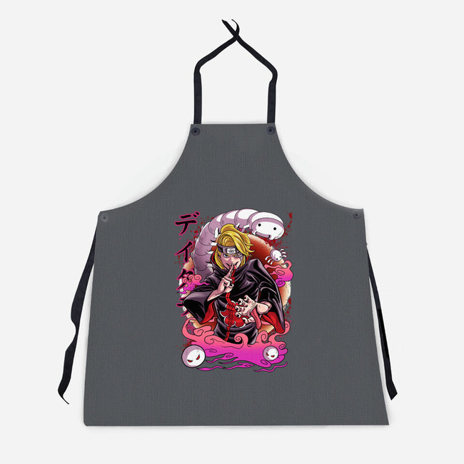 Explosive Ninja-Unisex-Kitchen-Apron-Conjura Geek