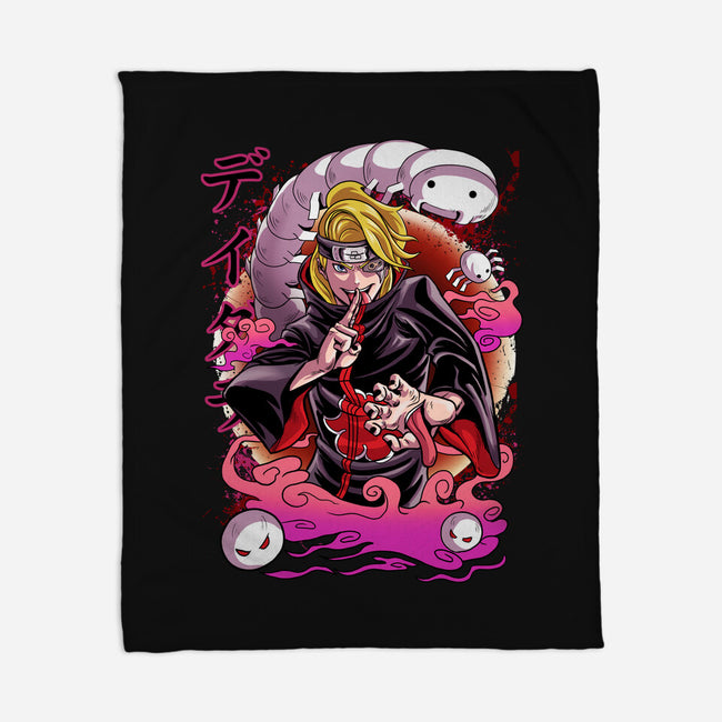 Explosive Ninja-None-Fleece-Blanket-Conjura Geek