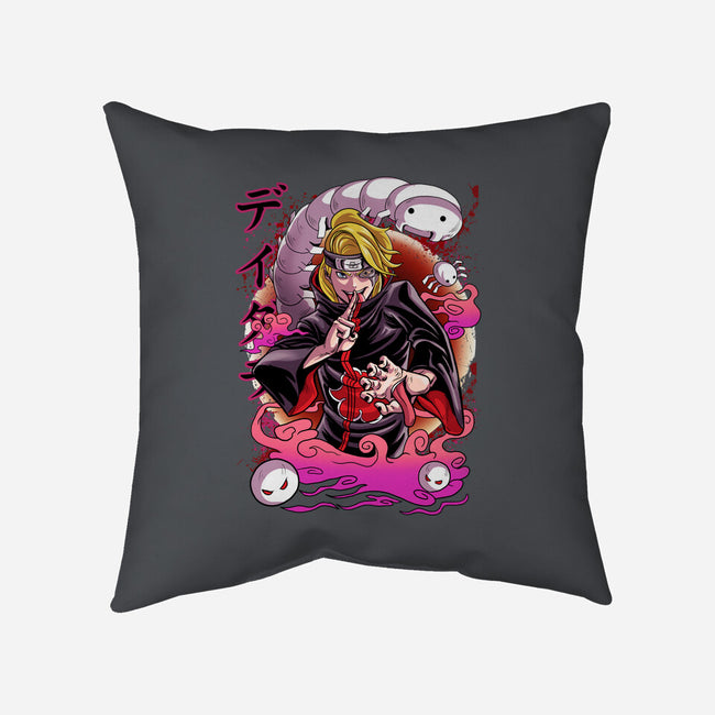 Explosive Ninja-None-Removable Cover-Throw Pillow-Conjura Geek