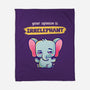 Irrelephant-None-Fleece-Blanket-Mushita