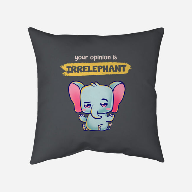 Irrelephant-None-Removable Cover w Insert-Throw Pillow-Mushita