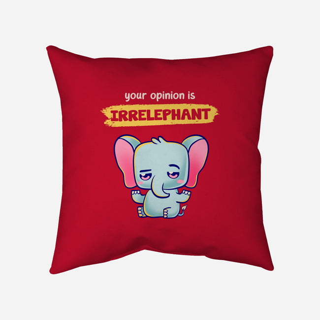 Irrelephant-None-Removable Cover w Insert-Throw Pillow-Mushita