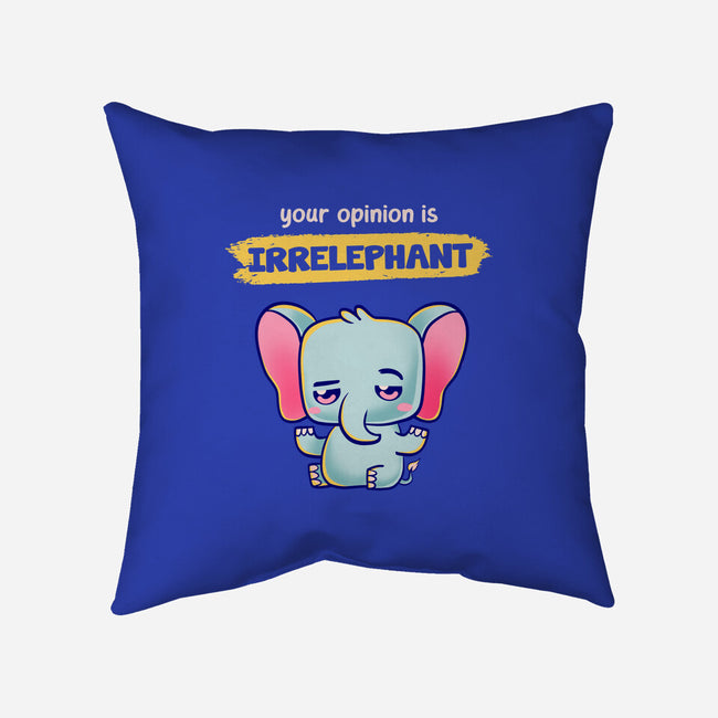 Irrelephant-None-Removable Cover w Insert-Throw Pillow-Mushita