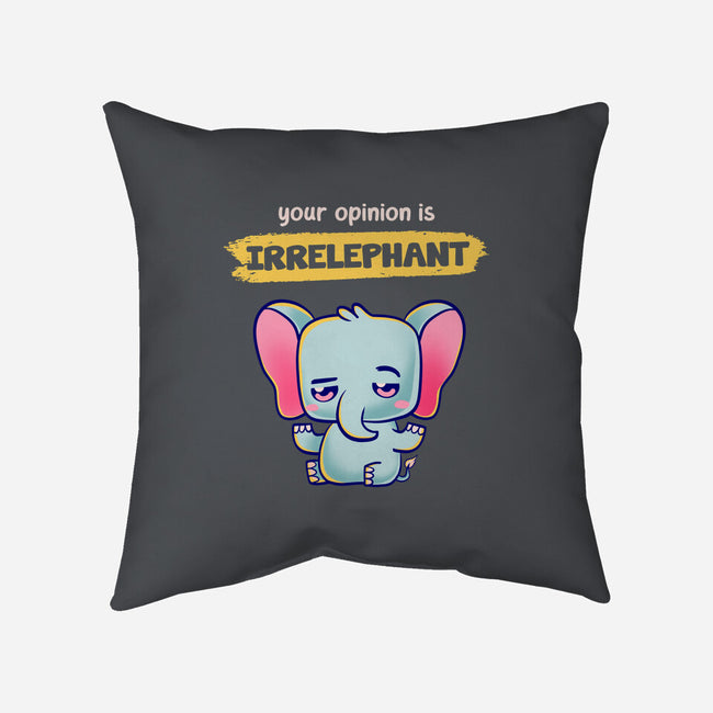 Irrelephant-None-Removable Cover-Throw Pillow-Mushita