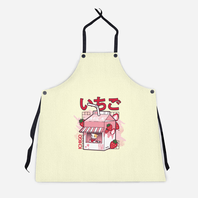Strawberry Milk-Unisex-Kitchen-Apron-fujiwara08