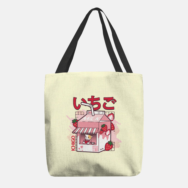 Strawberry Milk-None-Basic Tote-Bag-fujiwara08