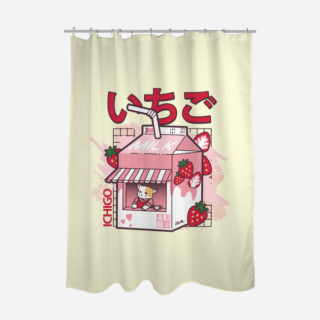 Strawberry Milk-None-Polyester-Shower Curtain-fujiwara08