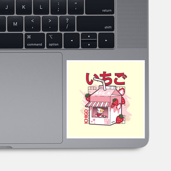 Strawberry Milk-None-Glossy-Sticker-fujiwara08