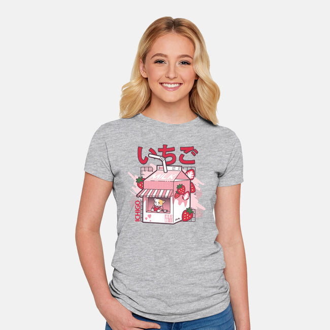 Strawberry Milk-Womens-Fitted-Tee-fujiwara08