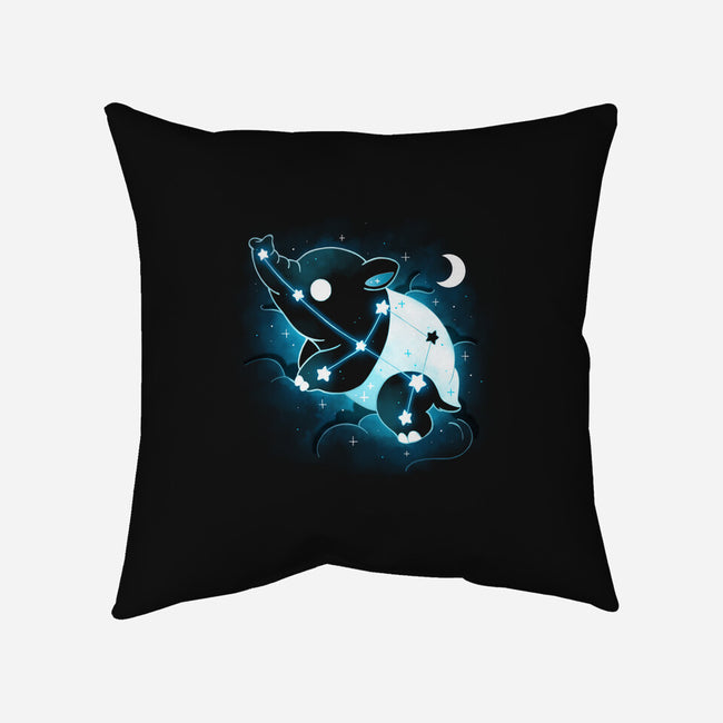 Tapir Constellation-None-Removable Cover-Throw Pillow-Vallina84