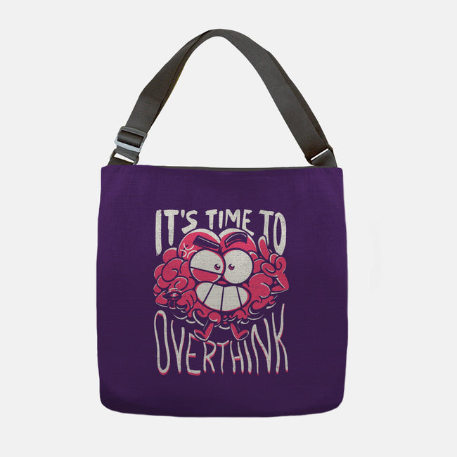 Overthinking Time-None-Adjustable Tote-Bag-estudiofitas