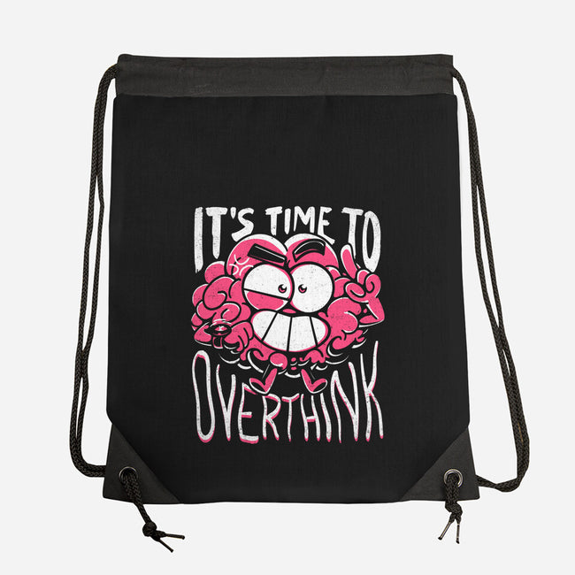 Overthinking Time-None-Drawstring-Bag-estudiofitas