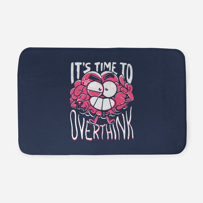 Overthinking Time-None-Memory Foam-Bath Mat-estudiofitas