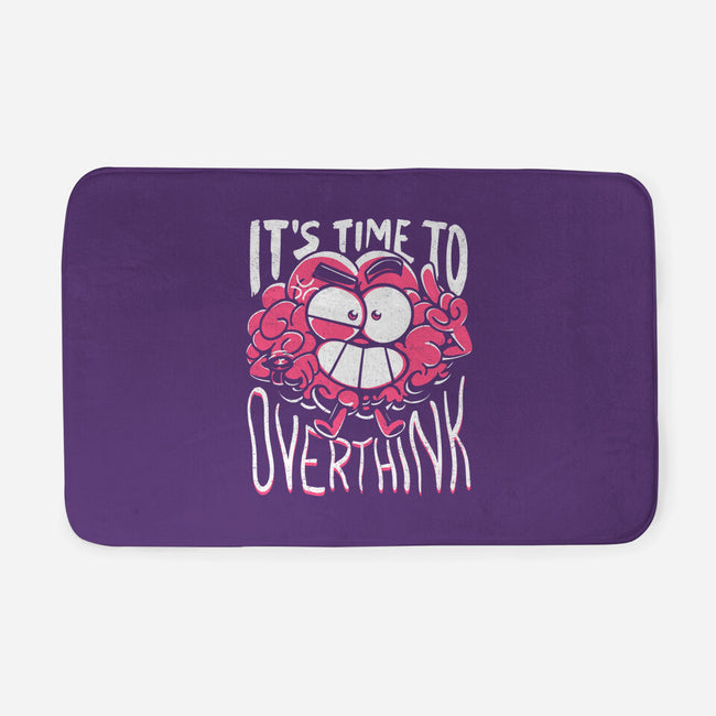 Overthinking Time-None-Memory Foam-Bath Mat-estudiofitas