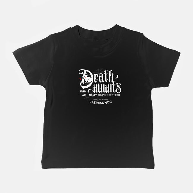 Death Awaits-Baby-Basic-Tee-Logozaste