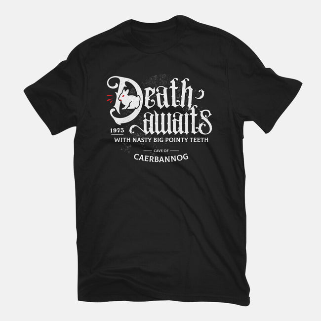 Death Awaits-Mens-Basic-Tee-Logozaste