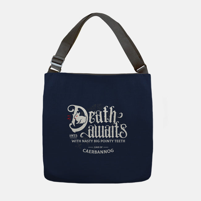 Death Awaits-None-Adjustable Tote-Bag-Logozaste
