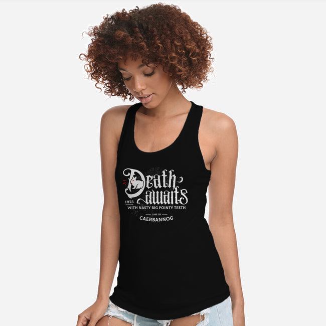 Death Awaits-Womens-Racerback-Tank-Logozaste