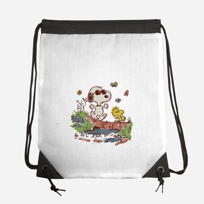 Morning Walk-None-Drawstring-Bag-Xentee