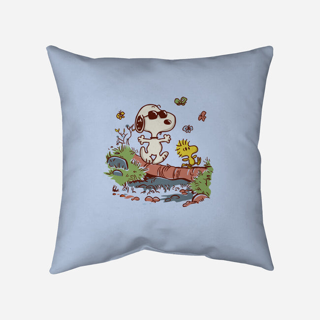 Morning Walk-None-Removable Cover-Throw Pillow-Xentee