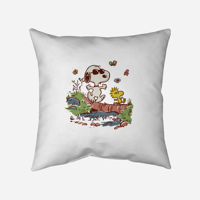 Morning Walk-None-Removable Cover-Throw Pillow-Xentee