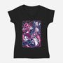 Strong Bond-Womens-V-Neck-Tee-Panchi Art