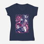 Strong Bond-Womens-V-Neck-Tee-Panchi Art