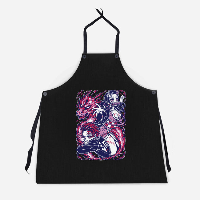 Strong Bond-Unisex-Kitchen-Apron-Panchi Art