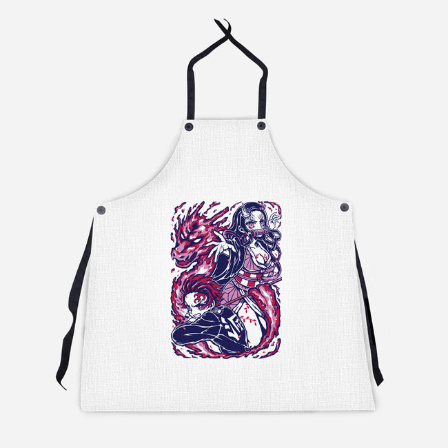 Strong Bond-Unisex-Kitchen-Apron-Panchi Art