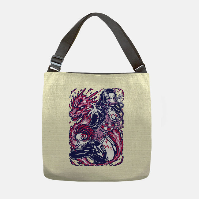 Strong Bond-None-Adjustable Tote-Bag-Panchi Art