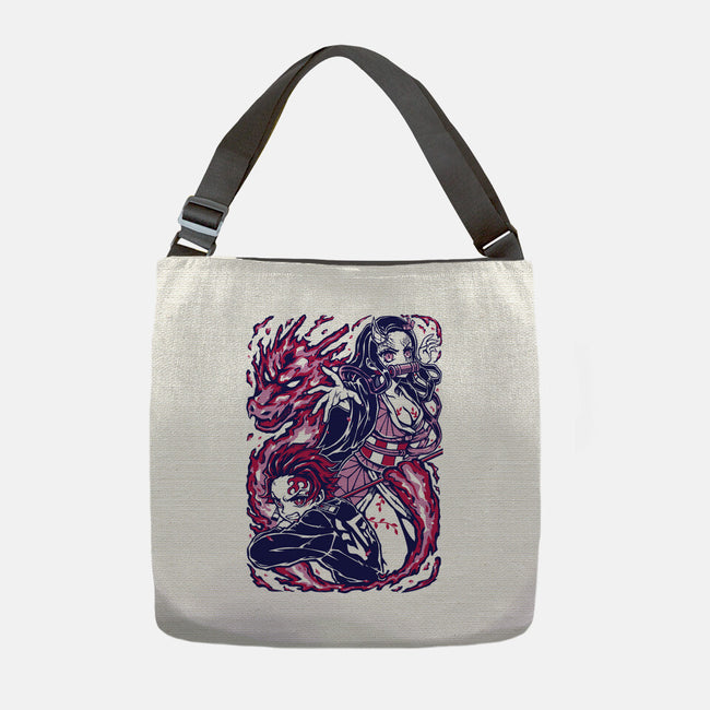 Strong Bond-None-Adjustable Tote-Bag-Panchi Art