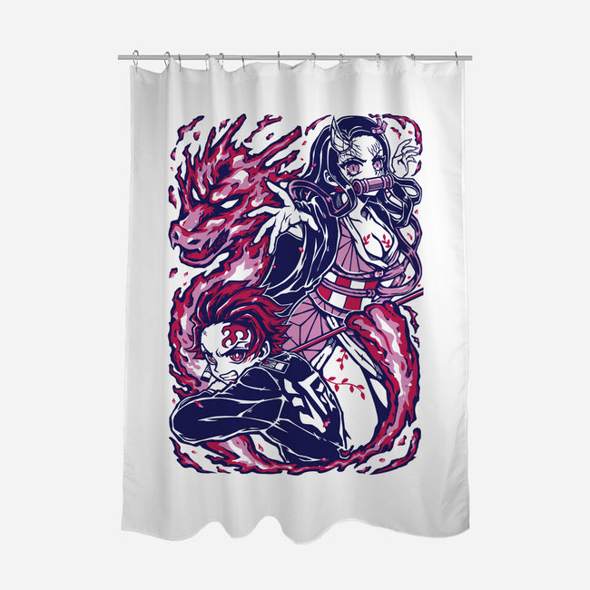 Strong Bond-None-Polyester-Shower Curtain-Panchi Art