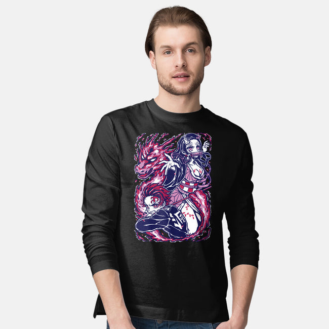 Strong Bond-Mens-Long Sleeved-Tee-Panchi Art