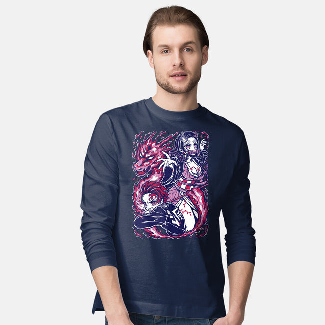 Strong Bond-Mens-Long Sleeved-Tee-Panchi Art