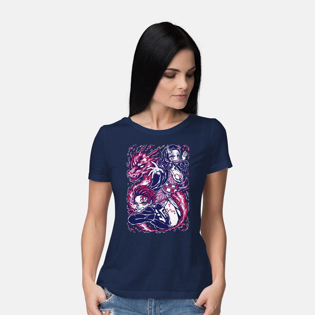 Strong Bond-Womens-Basic-Tee-Panchi Art
