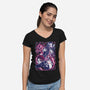 Strong Bond-Womens-V-Neck-Tee-Panchi Art