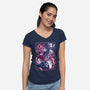 Strong Bond-Womens-V-Neck-Tee-Panchi Art