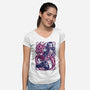 Strong Bond-Womens-V-Neck-Tee-Panchi Art