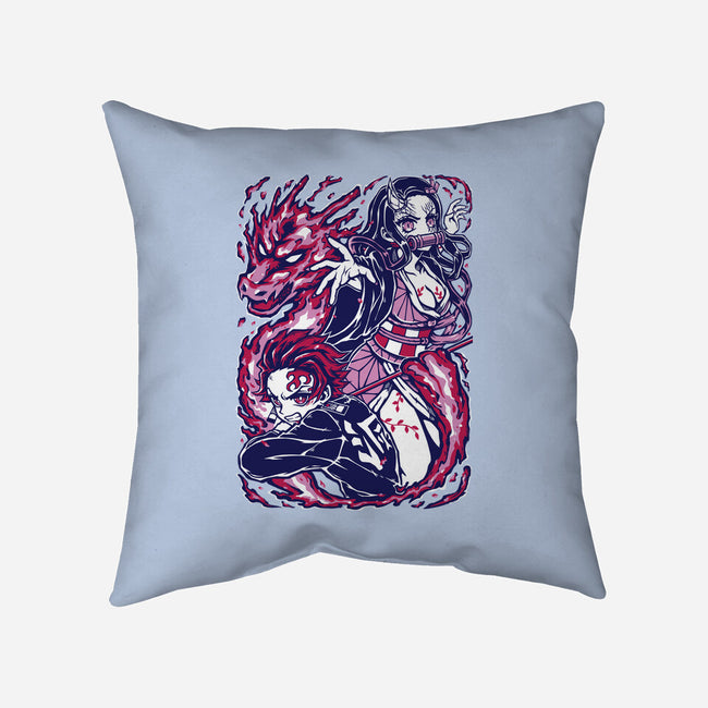 Strong Bond-None-Removable Cover w Insert-Throw Pillow-Panchi Art