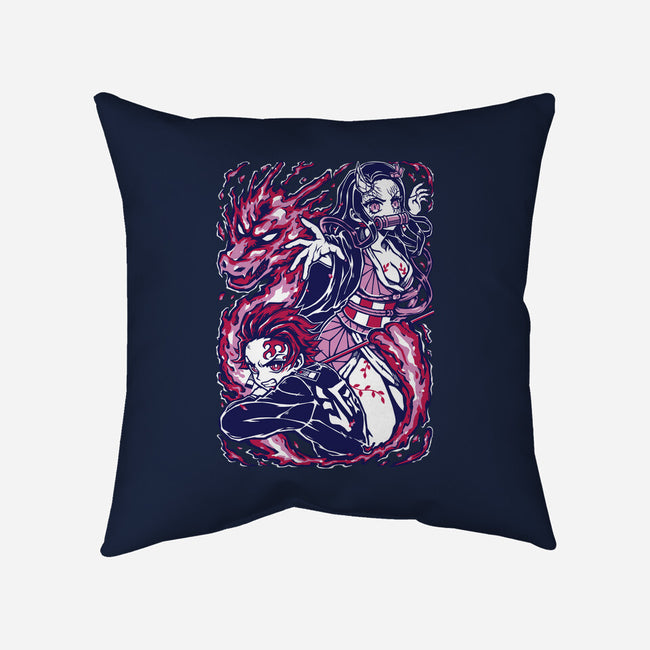 Strong Bond-None-Removable Cover w Insert-Throw Pillow-Panchi Art