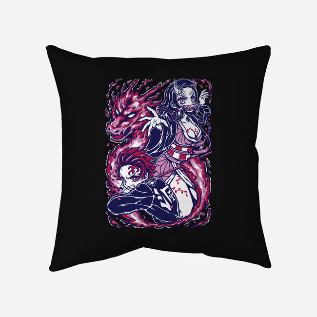 Strong Bond-None-Removable Cover-Throw Pillow-Panchi Art