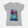 Demon 05-Womens-V-Neck-Tee-Conjura Geek